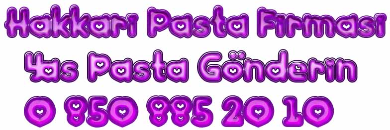 Hakkari ya pasta firmas pastaneler